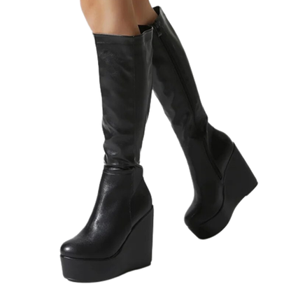 Funki Findz | Boots | Women's High Luxury Gothic Platform Boots