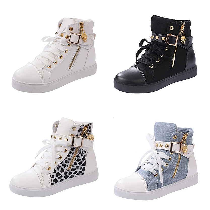 Funki Findz | Boots | Women's Zip Buckle Ankle Boot Sneakers
