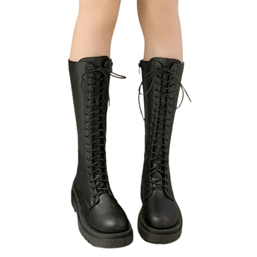 Funki Findz | Boots | Women's Gothic Lace Up High Top Boots