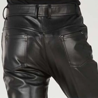 Funki Findz | Pants | Men's Faux Leather Fashion Biker Pants