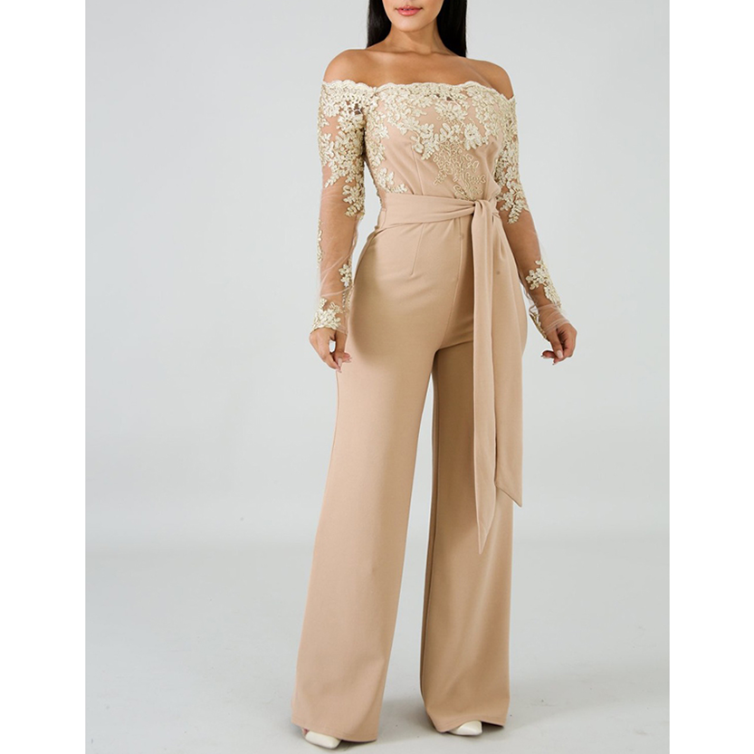 Funki Findz | Pants | Women's Elegant Lace Evening Jumpsuit