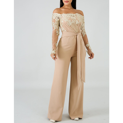 Funki Findz | Pants | Women's Elegant Lace Evening Jumpsuit