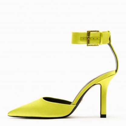 Funki Findz | Shoes | Women's Buckle Strap Pointed Toe Stilettos