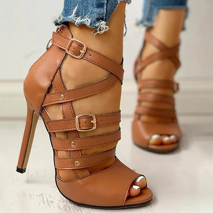 Funki Findz | Shoes | Women's Strappy Roman Stiletto Sandals
