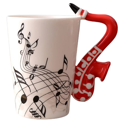 Funki Findz | Mugs | Guitar Handle Mug | Hand-Painted Cups