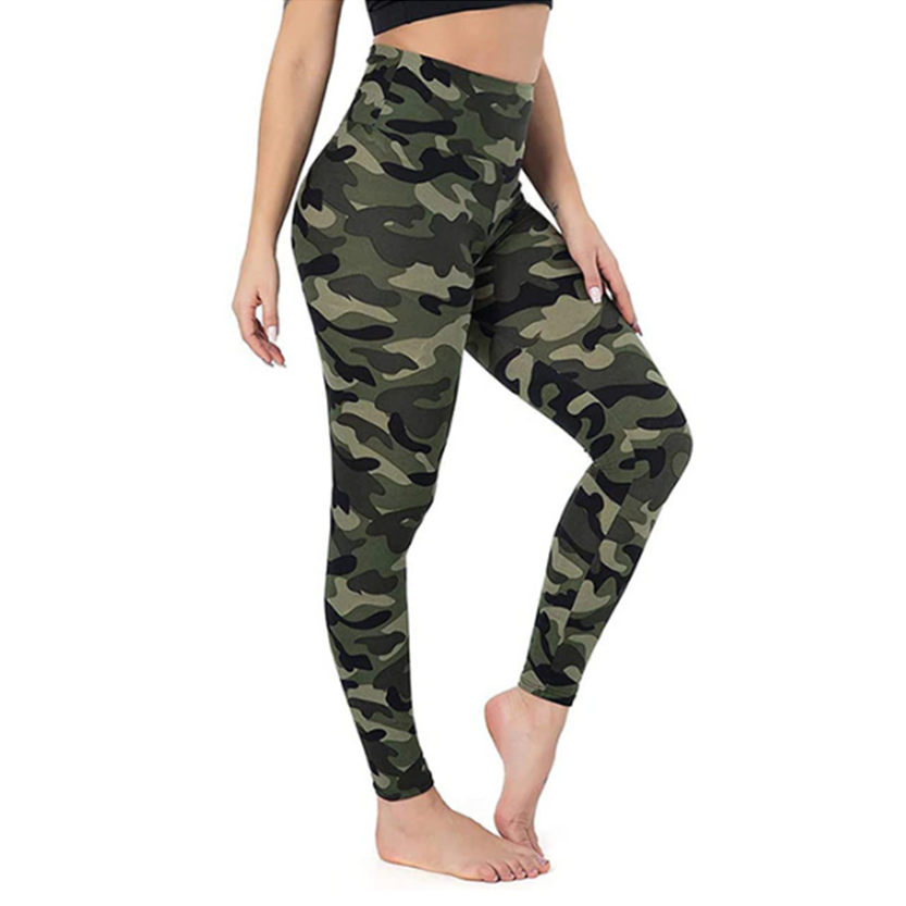 Funki Findz | Pants | Women's Army Green Camouflage Leggings
