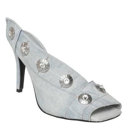 Funki Findz | Shoes | Women's Quirky Denim High Heel Shoes