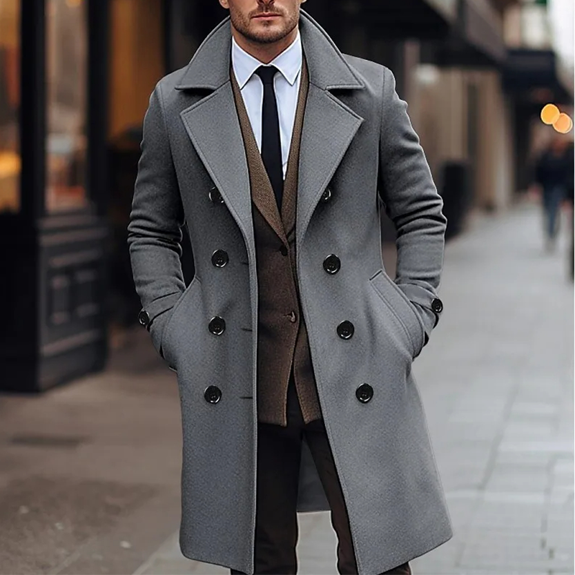 Funki Findz | Jackets | Men's Large Button Business Overcoat