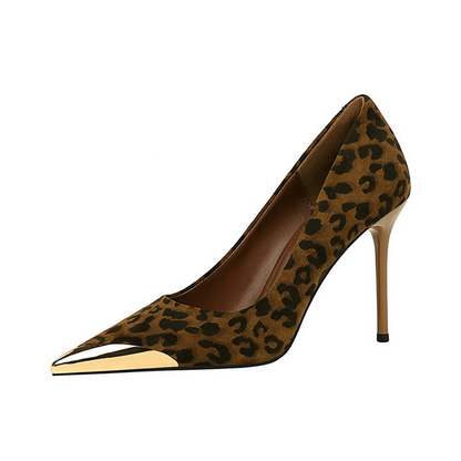 Funki Findz | Shoes | Women's Leopard Print Stilettos Metal Heel