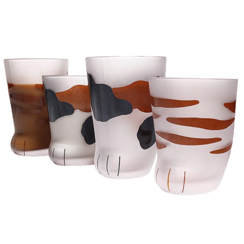 Funki Findz | Glasses | Cute Cat Paw Glass Coffee Cup Sets