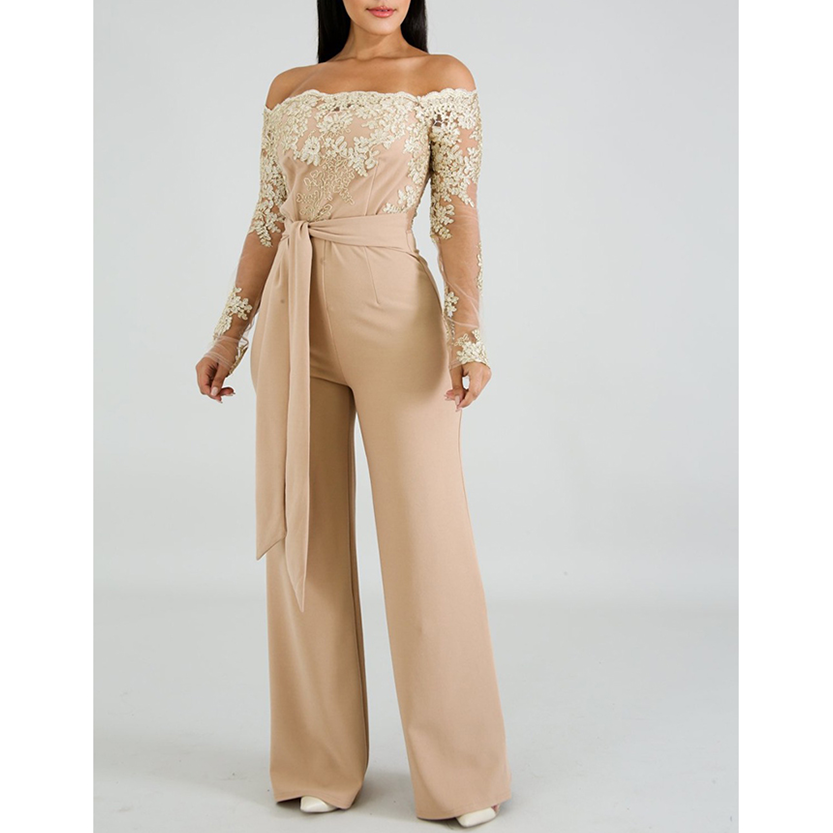 Funki Findz | Pants | Women's Elegant Lace Evening Jumpsuit