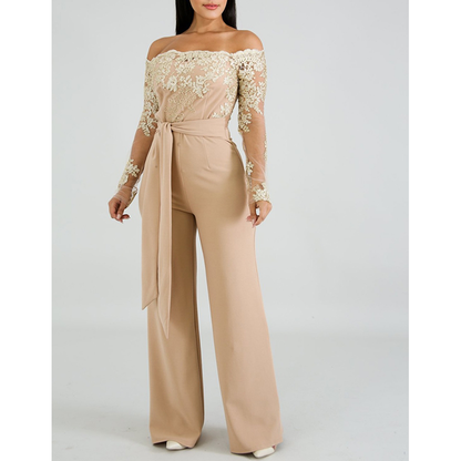 Funki Findz | Pants | Women's Elegant Lace Evening Jumpsuit