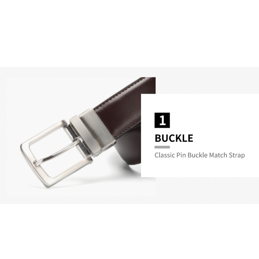 Funki Findz | Belts | Men's Luxury Leather Belt Reversible Buckle