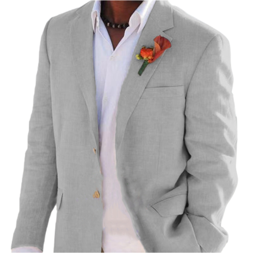 Funki Findz | Suits | Men's 2 Pcs Linen Beach Wedding Suit