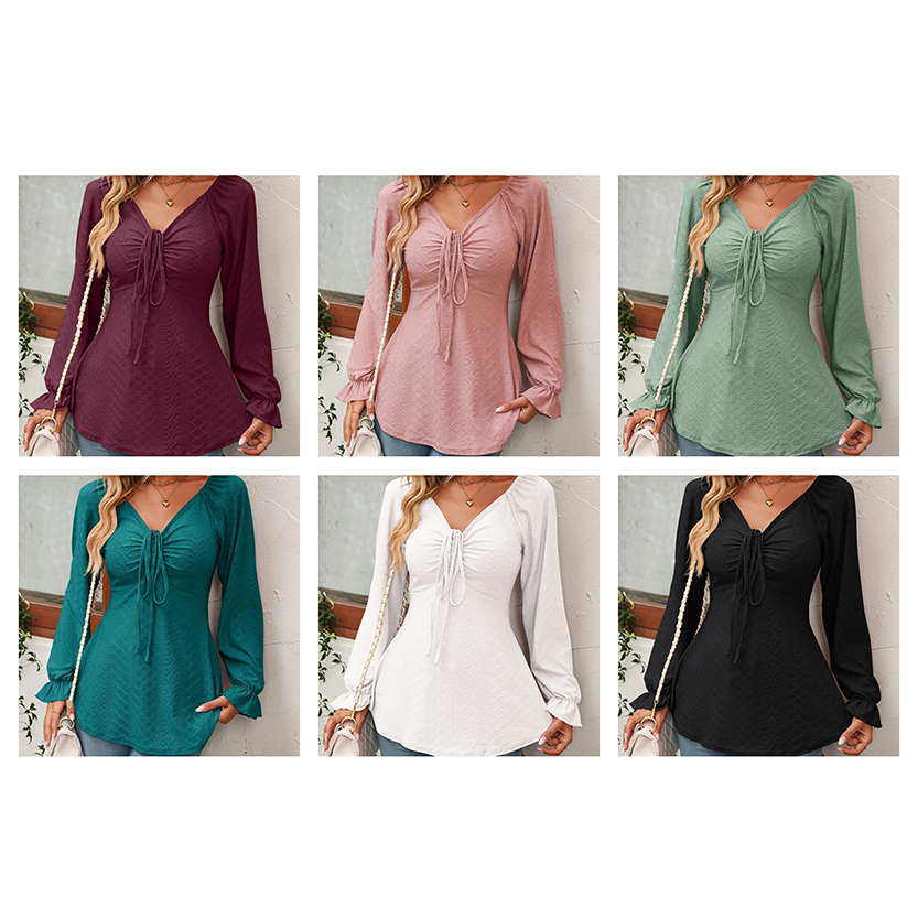 Funki Findz | Shirts | Women's Fashion A Line Drawstring Blouse