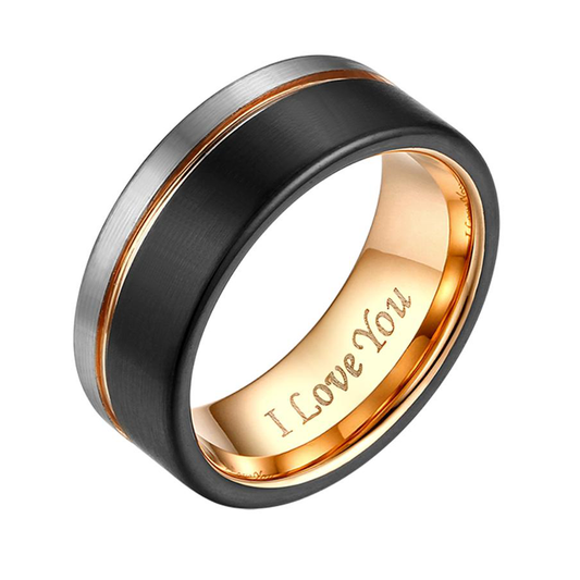 Funki Findz | Rings | Men's Two Tone Wedding Engagement Ring