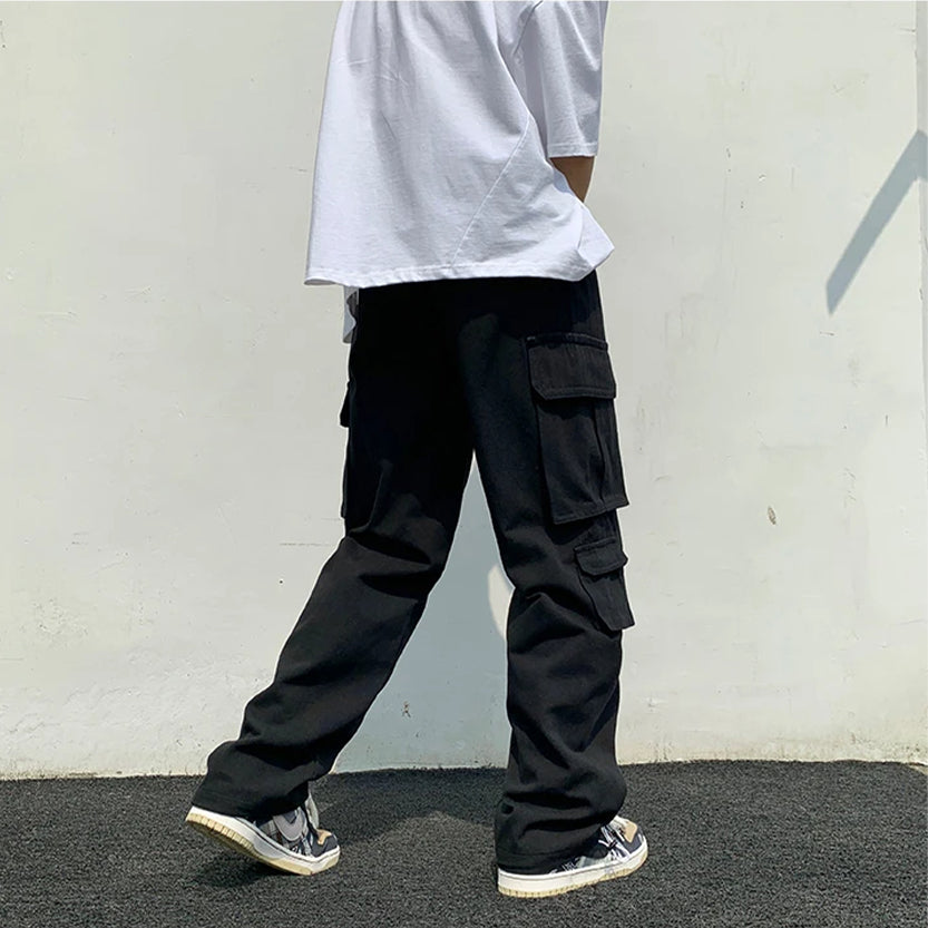 Funki Findz | Pants | Men's Loose Fit Long White Cargo Pants