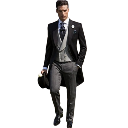 Funki Findz | Suits | Men's 3 Pcs Tailored Wedding Morning Suit