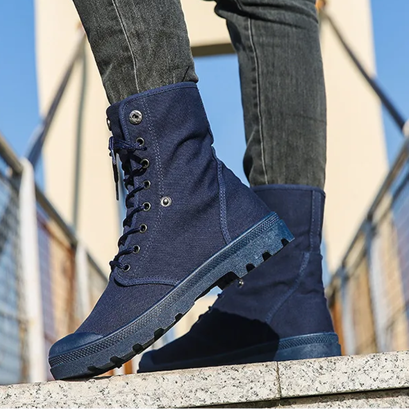 Funki Findz | Boots | Men's Canvas High Top Combat Boots