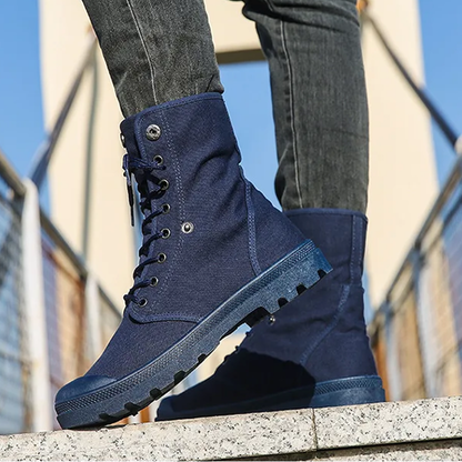 Funki Findz | Boots | Men's Canvas High Top Combat Boots