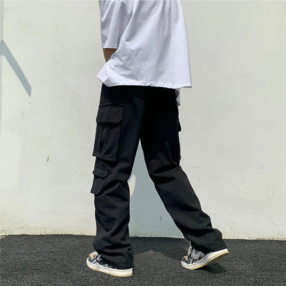 Funki Findz | Pants | Men's Loose Fit Long White Cargo Pants