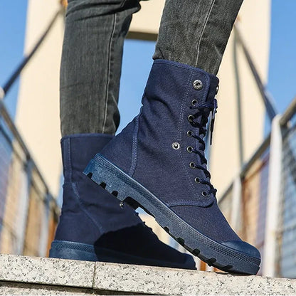 Funki Findz | Boots | Men's Canvas High Top Combat Boots