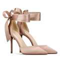 Funki Findz | Shoes | Women's Luxury Satin Bow Tie Stilettos