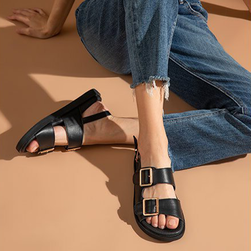 Funki Findz | Shoes | Women's Summer Leather Slide Sandals