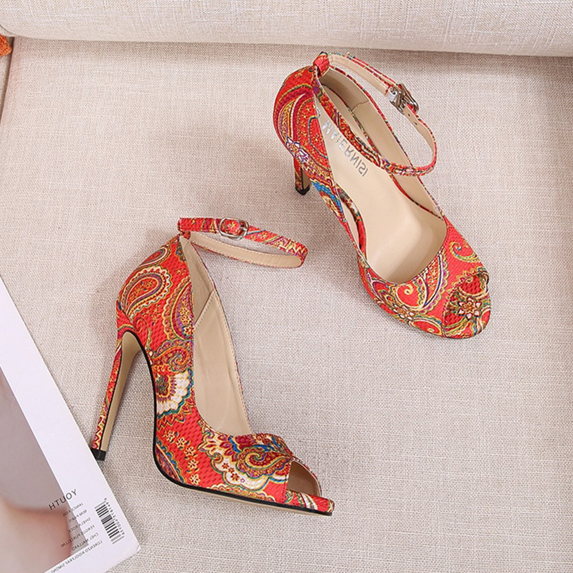 Funki Findz | Shoes | Women's High Heel Paisley Pumps