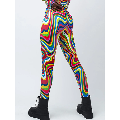 Funki Findz | Pants | Women's Fitness Leggings | Skull, Web, Swirl