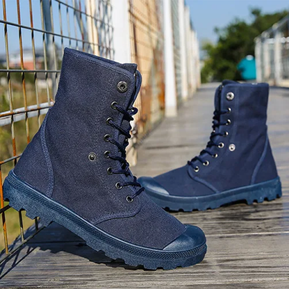 Funki Findz | Boots | Men's Canvas High Top Combat Boots