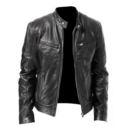 Funki Findz | Jackets | Men's Standing Collar Biker Jackets