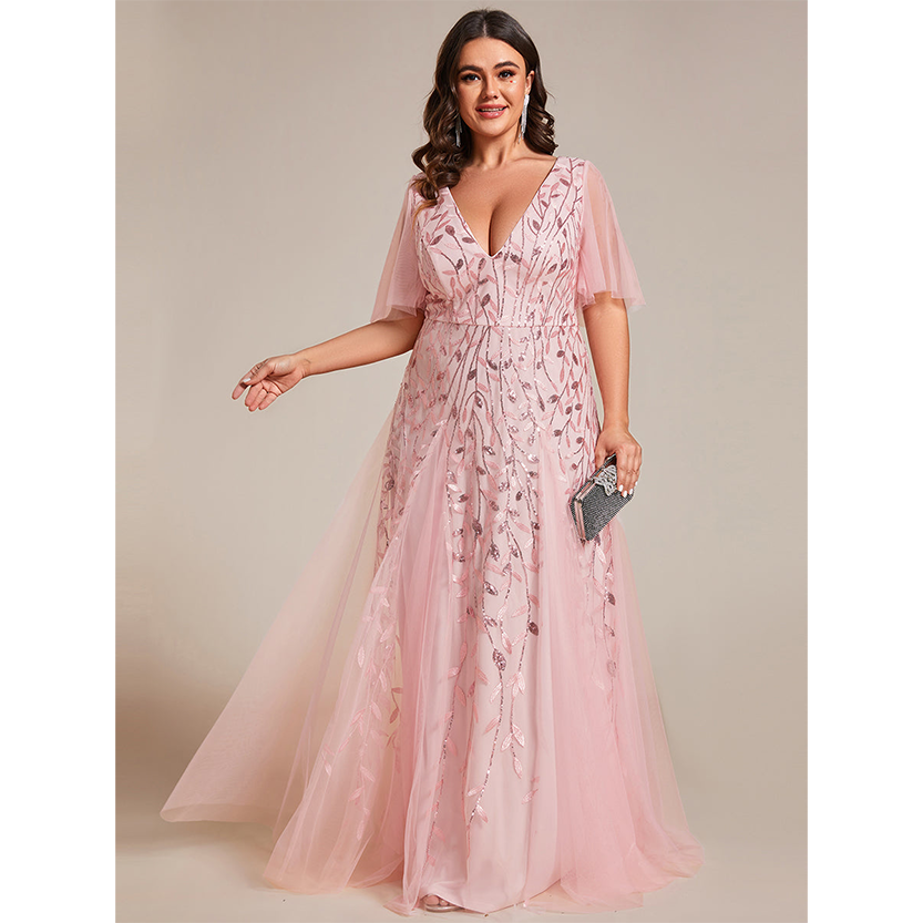 Funki Findz | Dresses | Women's Long Sequin Lace Formal Dress