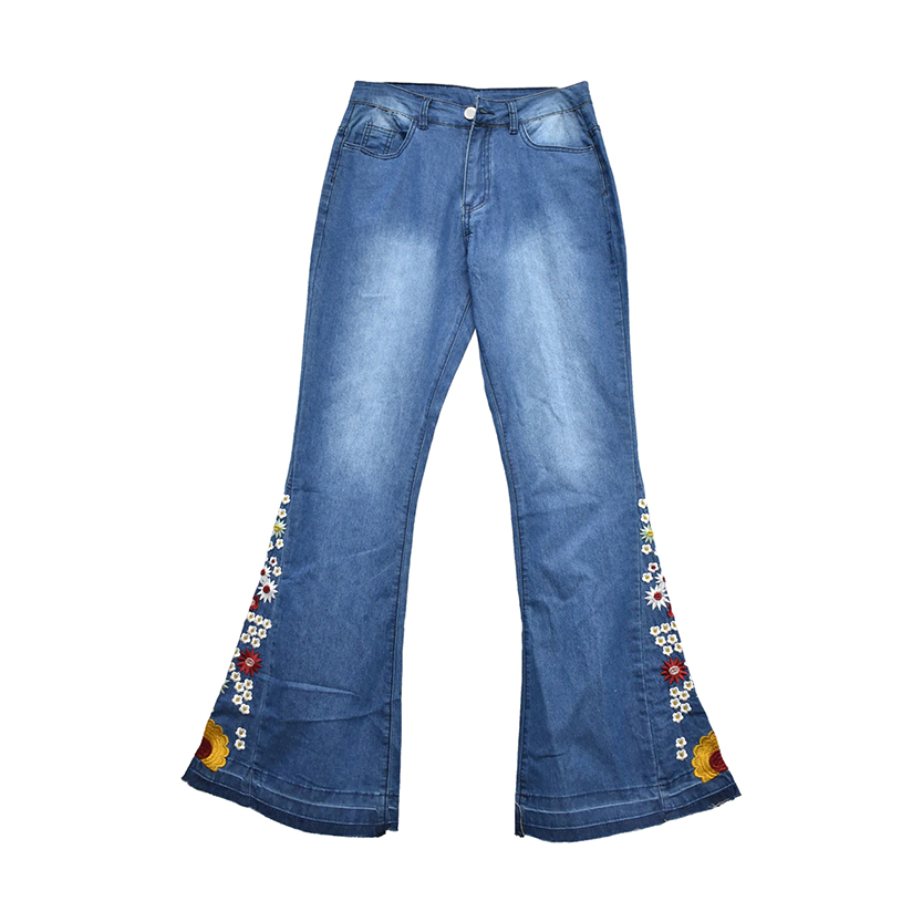 Funki Findz | Pants | Women's Boho Hippy Embroidered Jeans