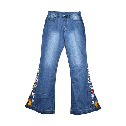 Funki Findz | Pants | Women's Boho Hippy Embroidered Jeans