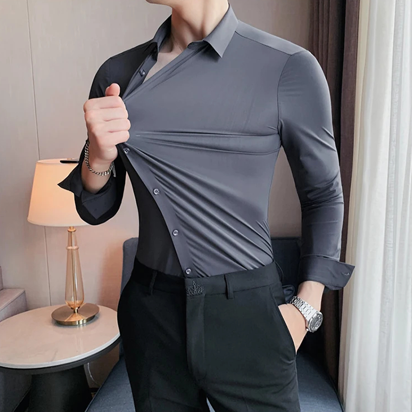 Funki Findz | Shirts | Men's Slim Fit British Style Dress Shirt 7XL