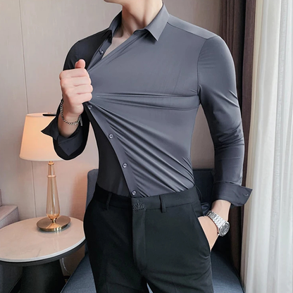 Funki Findz | Shirts | Men's Slim Fit British Style Dress Shirt 7XL