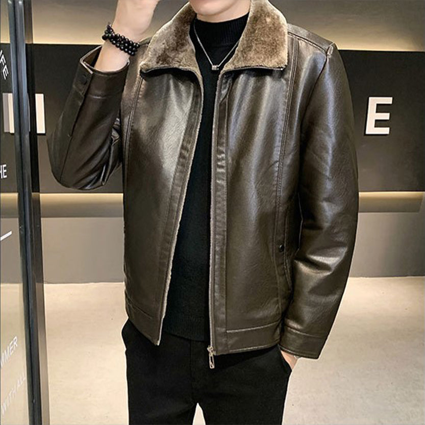 Funki Findz | Jackets | Men's Luxury Faux Leather Winter Jacket