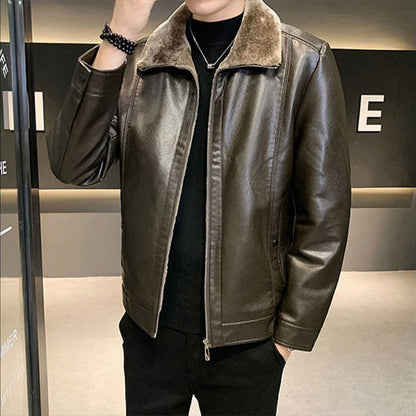 Funki Findz | Jackets | Men's Luxury Faux Leather Winter Jacket