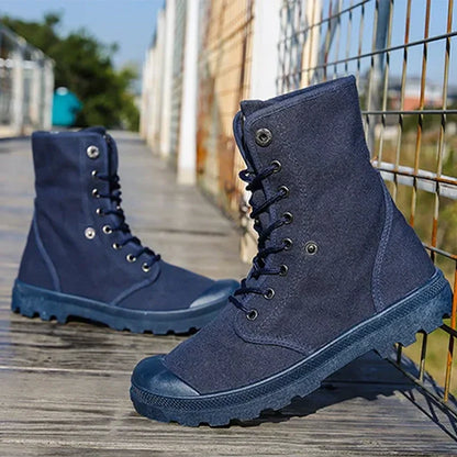 Funki Findz | Boots | Men's Canvas High Top Combat Boots