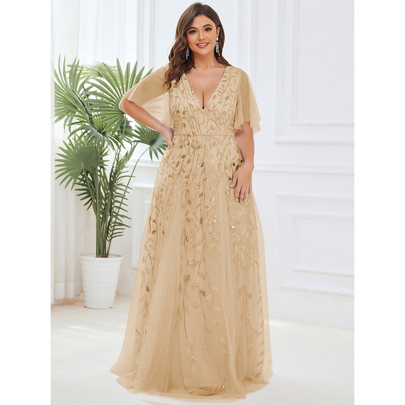 Funki Findz | Dresses | Women's Long Sequin Lace Formal Dress