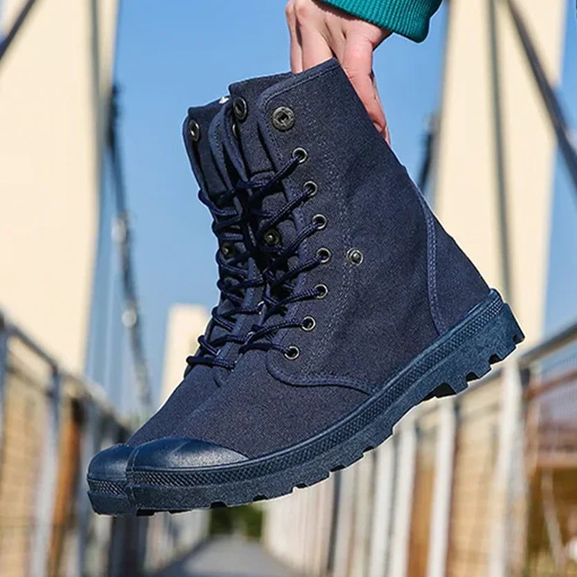 Funki Findz | Boots | Men's Canvas High Top Combat Boots