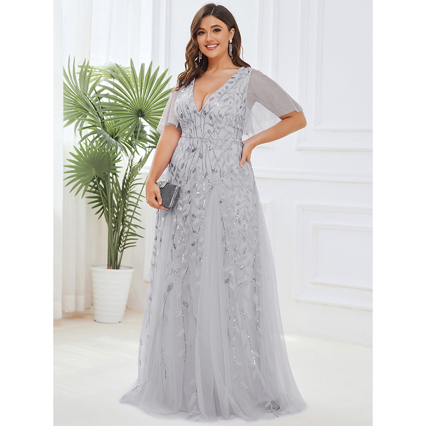 Funki Findz | Dresses | Women's Long Sequin Lace Formal Dress