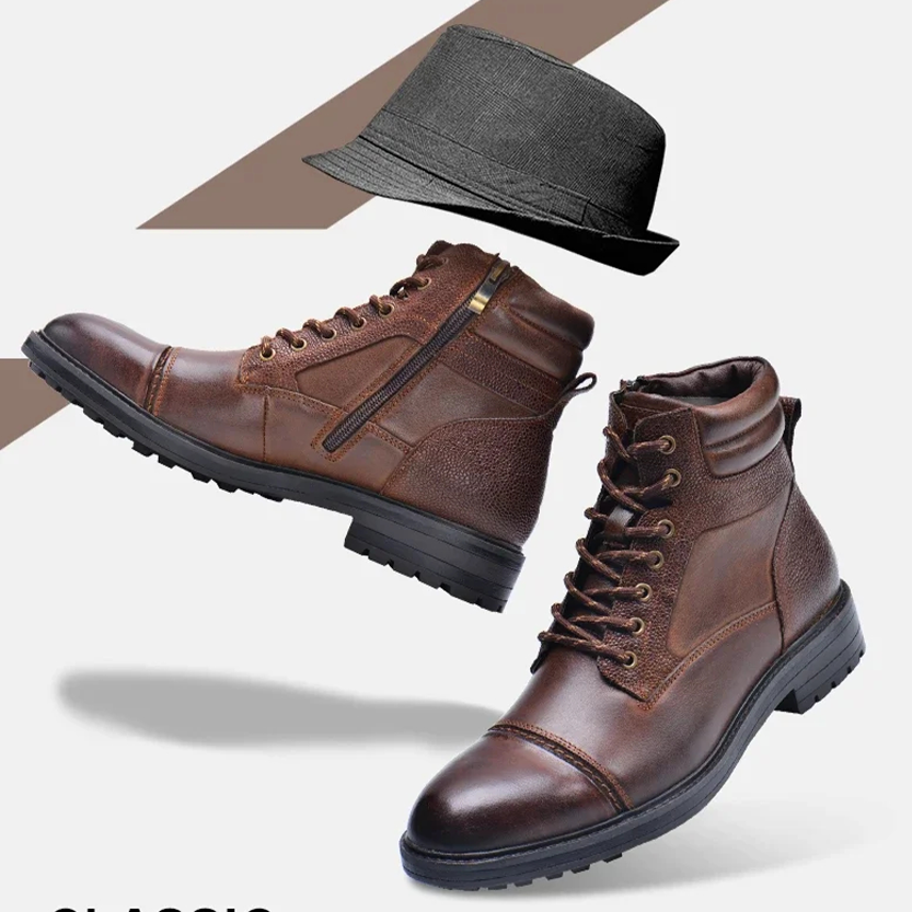 Funki Findz | Boots | Men's High Quality Leather Ankle Boots