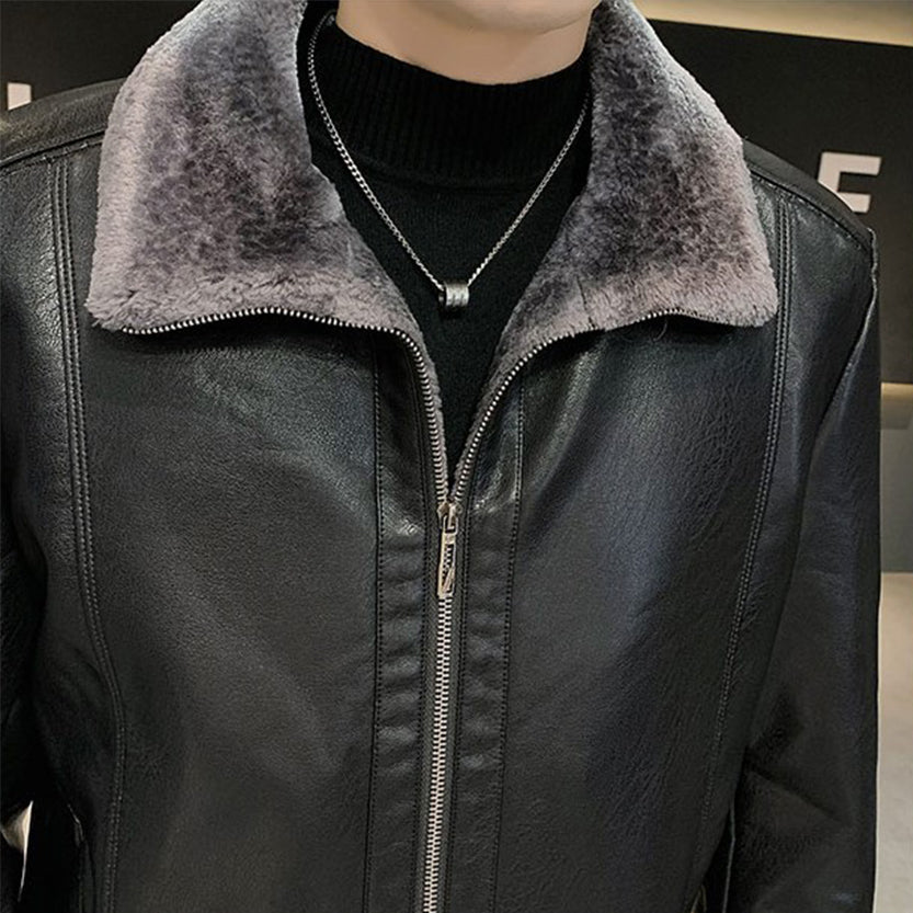 Funki Findz | Jackets | Men's Luxury Faux Leather Winter Jacket