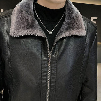 Funki Findz | Jackets | Men's Luxury Faux Leather Winter Jacket