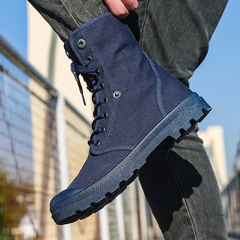 Funki Findz | Boots | Men's Canvas High Top Combat Boots