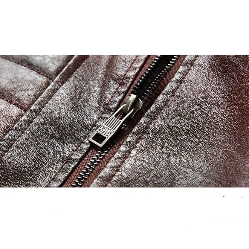 Funki Findz | Jackets | Men's Faux Leather Windbreaker Jacket