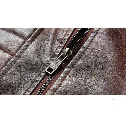 Funki Findz | Jackets | Men's Faux Leather Windbreaker Jacket
