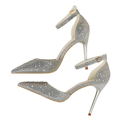 Funki Findz | Shoes | Women's Shiny Rhinestone Designer Heels